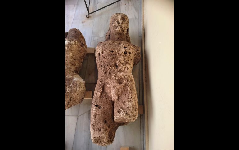 El hallazgo ocurrió cerca del pueblo de Atalanti, a 150 kilómetros al noroeste de Atenas. AP/Ministerio de Cultura