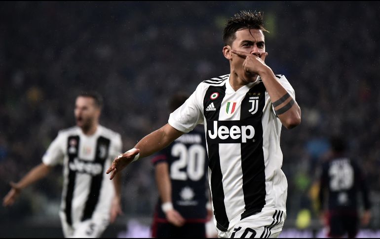 El argentino Paulo Dybala anotó para la Juve en el primer minuto de juego. AFP/M. Bertorello