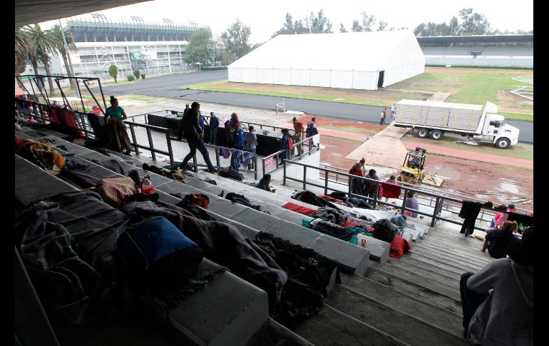 El estadio se ubica dentro del complejo de la Ciudad Deportiva de la Magdalena Mixhiuca.