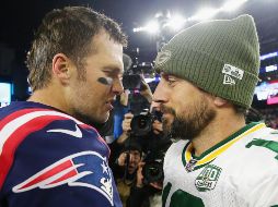 Brady terminó con 22 pases completos en 35 intentos, con 294 yardas y una anotación; mientras Rodgers acumuló 24 completos de 43 intentos, con 259 yardas y dos touchdowns. AFP/M. Meyer