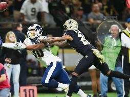 Los Rams pierden y queda su logro en ocho victorias consecutivas. AFP