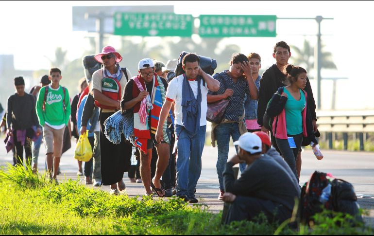 El contingente espera llegar a la Ciudad de México. NTX / F. Estrada