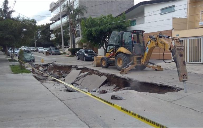 Los trabajos de reparación estarían concluidos durante el fin de semana. ESPECIAL / SIAPA