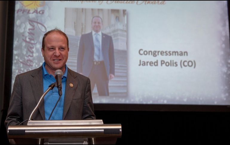 Polis es uno de los rostros más conocidos de la comunidad LGBTQ en EU. AFP/T. Katopodis