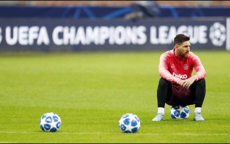 Todo apunta que para el partido del domingo próximo, el astro argentino ya estará disponible y podrá reaparecer tres semanas después de la fractura en el brazo, tal y como estaba previsto. TWITTER / @FCBarcelona_es