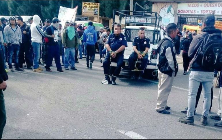 Sujetos despojaron de sus armas de cargo a los agentes; y aunque al parecer no les han causado lesiones, los ataron de las manos. ESPECIAL