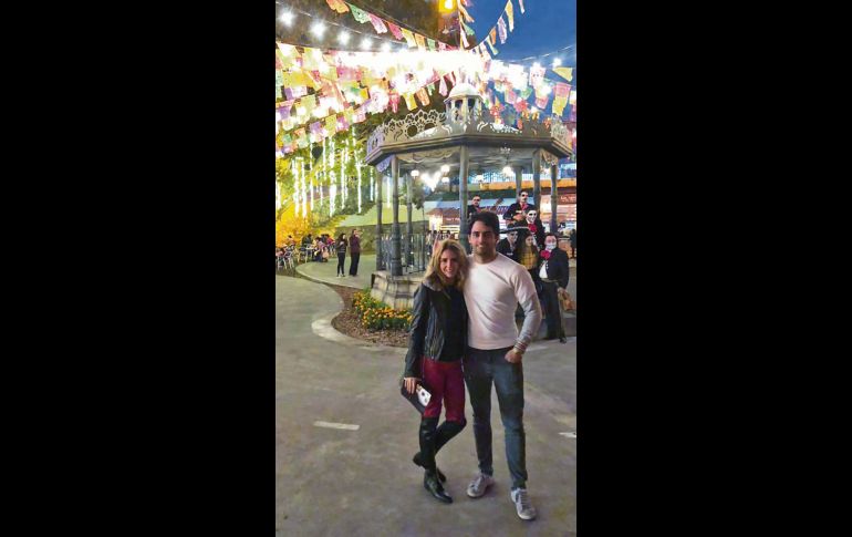 Loren Padilla y Bernardo Guzmán en Calaverandia.