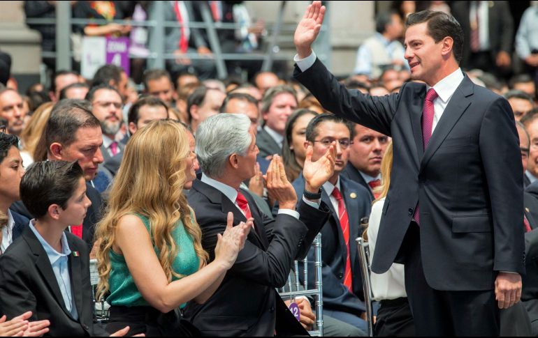 Peña Nieto el Seguro Social ahora es más eficiente, moderno, fuerte y confiable gracias al trabajo de los sectores gubernamental, obrero y patronal. NTX/ARCHIVO