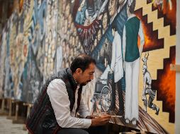 El artista trabajó alrededor de 300 horas en la realización del boceto. EL INFORMADOR/G. Gallo