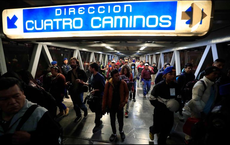 El grupo que salió esta mañana ya se encuentra en Querétaro. SUN / I. Olivares