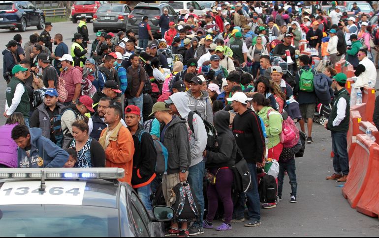 Las últimas personas cruzaron la caseta de cobro de Tepotzotlán alrededor de las 14:30 horas de hoy. NTX/A. Monroy