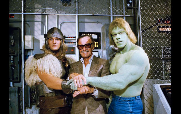 En mayo de 1988 con Lou Ferrigno (d) Eric Kramer, actores de 