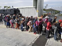 Los migrantes centroamericanos continúan su desplazamiento hacia el norte del país. AFP/A. Estrella