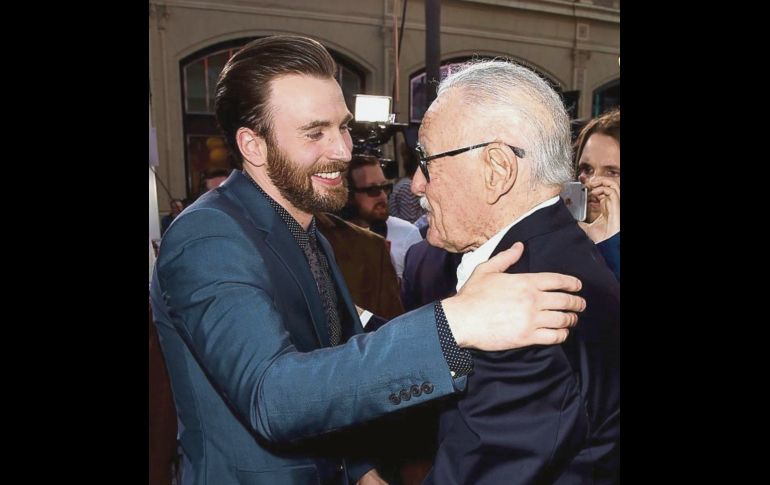 Chris Evans y Stan Lee. ESPECIAL