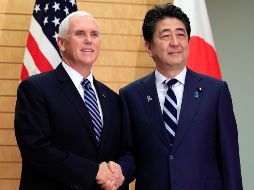 En el marco de su gira por Asia y Oceanía, el vicepresidente estadounidense se reúne con el primer ministro japonés para buscar cotejar posiciones de ambos países respecto a problemas comunes. AFP / F. Robichon