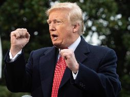 En un mensaje a medios, Jesús Ramírez Cuevas refura la afirmación de la presidenta de Morena, Yeidckol Polevnsky, de que el mandatario estadounidense estaría en México. AFP / ARCHIVO