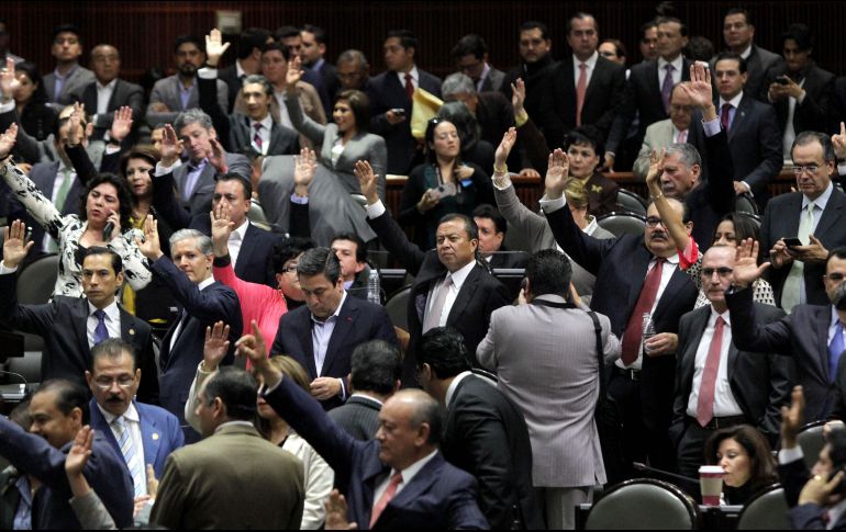 Tanto el PRI como el PAN se abstuvieron de votar el dictamen, mientras que el PRD votó en contra del mismo. SUN/ARCHIVO