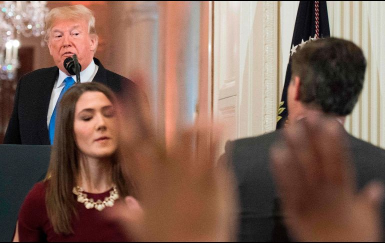 Fox News agregó que tiene la intención de presentar un recurso en apoyo a CNN ante la corte tras el hecho que Trump protagonizó con el periodista. AFP / J. Watson