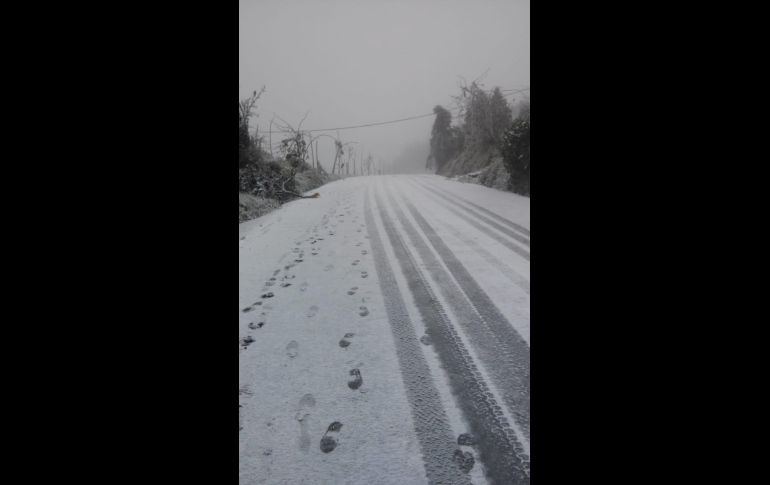 Protección Civil de Veracruz reportó nevadas también en los municipios de Miahuatlán y Landero y Coss. TWITTER@spcver