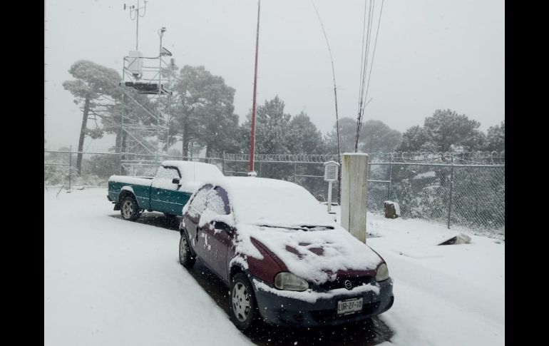 En las instalaciones del radar de Catedral en Temoaya, Estado de México. TWITTER@conagua_clima