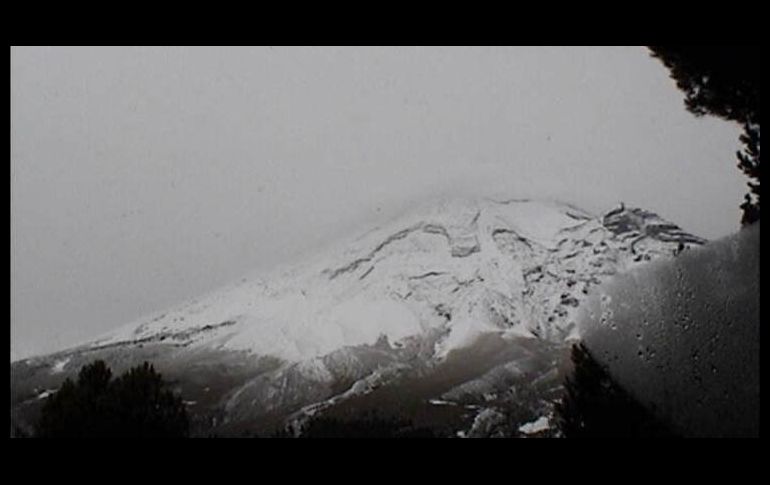 El volcán Popocatépetl desde una toma del Estado de México. ESPECIAL/Cenapred