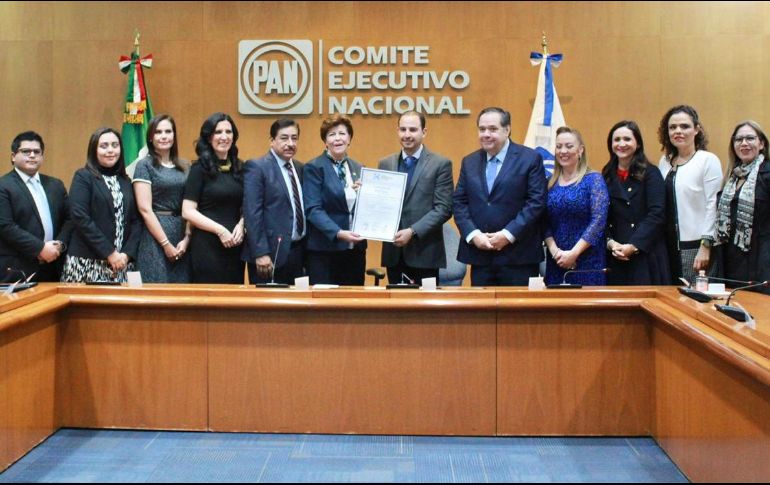 Marko Cortes Mendoza será el sucesor de Marcelo Torres Cofiño, para el periodo 2018-2021. TWITTER / @MarkoCortes