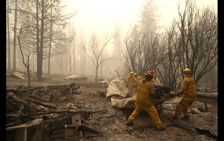 Bomberos de San Francisco en la búsqueda en Paradise.