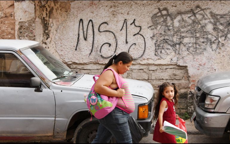 Las autoridades salvadoreñas acusan a las pandillas Barrio 18, Mara Salvatrucha y otras de cometer la mayoría de homicidios. EFE/Archivo