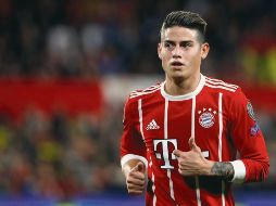 James Rodríguez se lastimó la rodilla izquierda en una práctica. AP