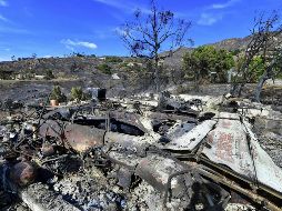 Bomberos lograron avanzar durante las últimas horas hasta contener la conflagración en un 40 por ciento. AFP/J. Brown