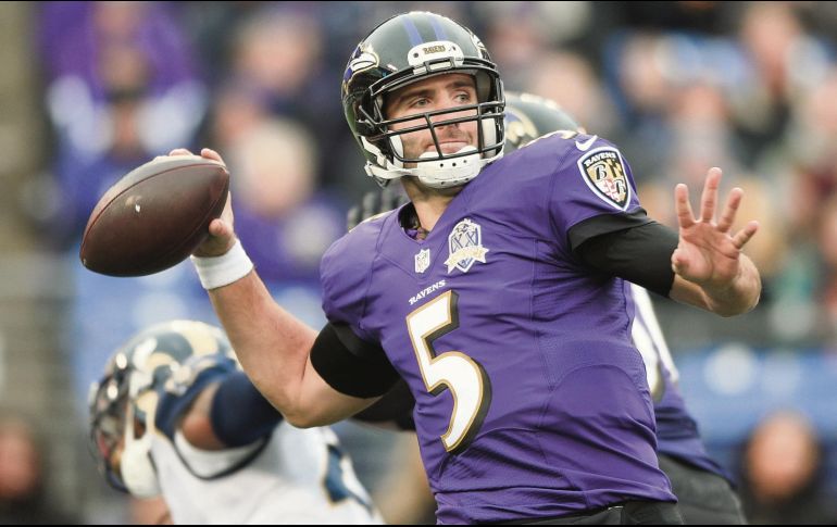 Joe Flacco está en duda para enfrentar a los Bengals el próximo domingo. AP