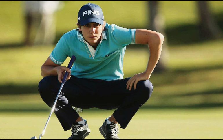 Carlos Ortiz. El golfista tapatío firmó una tarjeta de 70 golpes, para ubicarse en el lugar 65. AP /