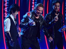 Los integrantes de Maná fueron homenajeados por la Academia Latina de la Grabación. AFP / R. Beck