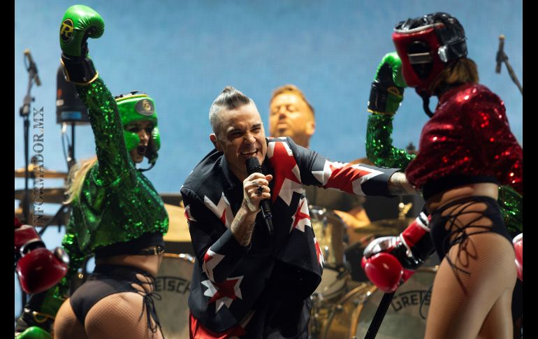 Robbie Williams encendió al público de Guadalajara; hizo un recorrido por toda su discografía. EL INFORMADOR / G. Gallo