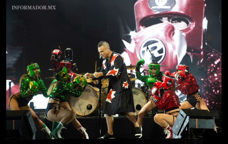 Robbie Williams encendió al público de Guadalajara; hizo un recorrido por toda su discografía. EL INFORMADOR / G. Gallo