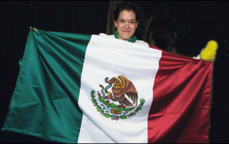 Ruvalcaba Álvarez, monarca paralímpica en Río 2016, compitió en la división menor a los 70 kilos. TWITTER/@conade