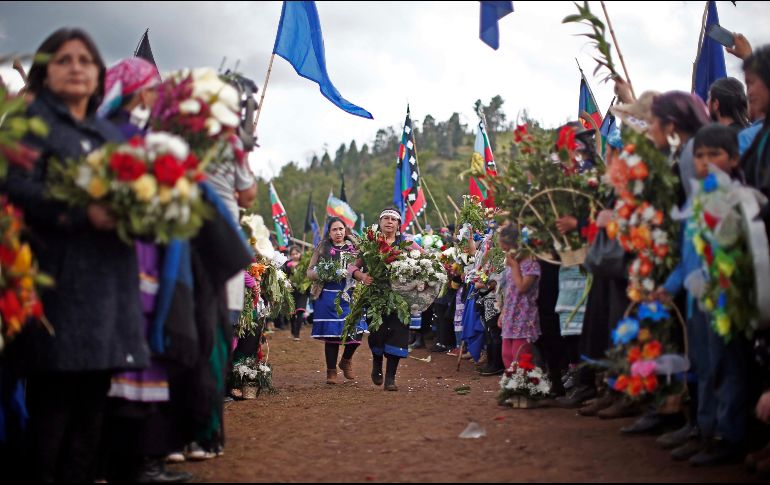 Funeral de Camilo Catrillanca. El descubrimiento de la destrucción de pruebas afianza una profunda crisis de confianza y credibilidad de los chilenos hacia la Policía AP/L. Hidalgo