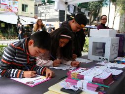 Los menores dan respuesta a preguntas que tienen que ver con sus derechos. NOTIMEX/F. Estrada