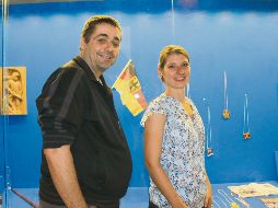 Clauss Wit, director del Bezirk y la gestora cultural, Theresa König. CORTESÍA