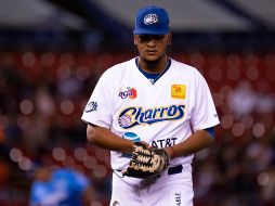 El dominicano Rainy Lara debutó con la novena jalisciense pero su apertura dejó mucho qué desear: recibió 8 hits y 5 carreras en cuatro entradas y un tercio. EL INFORMADOR / Diego Alejandro Reos