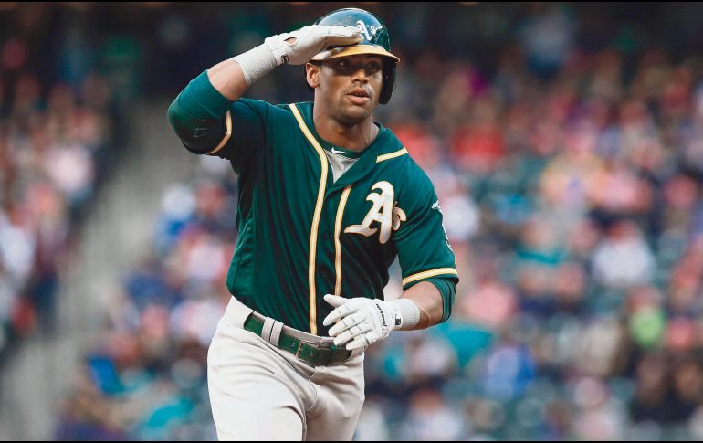 El toletero de los Atléticos cerró la temporada con 46 cuadrangulares. AP