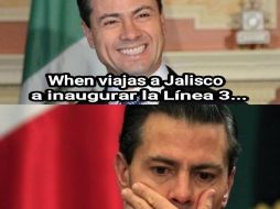 Última visita de Peña Nieto a Jalisco hace brotar los memes