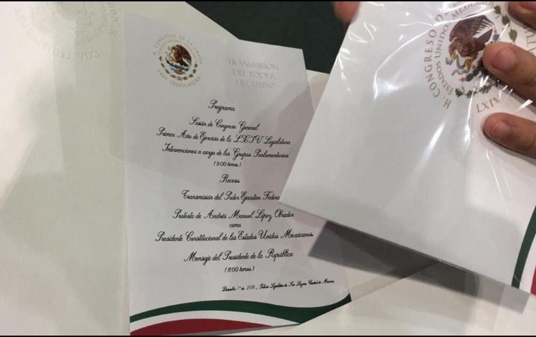 El sobre se entregó en las oficinas de los integrantes de los diferentes grupos parlamentarios representados en San Lázaro. TWITTER/@JorgeCrown