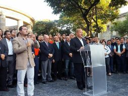 En su discurso, Alfaro solicitó tomar en cuenta las propuestas de Jalisco en el Presupuesto 2019. @EnriqueAlfaroR