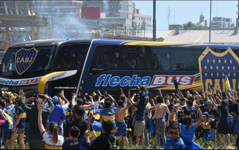 Boca advirtió que sus jugadores no están en condiciones de jugar el partido, debido a las agresiones, y pidió su suspensión. AFP / J. Romero