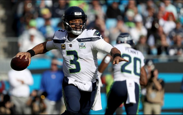 Russell Wilson, pasador de Seattle, guió a los suyos a la victoria. AFP/S. Lecka