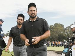 Abraham Ancer (izq.) y Roberto Díaz terminaron a dos golpes de los campeones, que fueron de Bélgica. AP / A. Brownbill