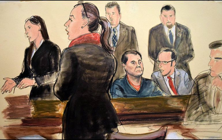 El juicio en Nueva York por narcotráfico contra Guzmán Loera continúa hoy, en su sexto día. AP/ARCHIVO