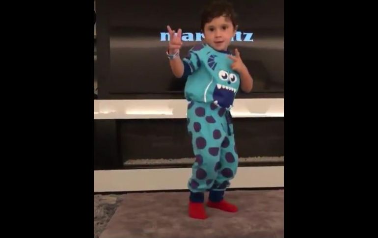 Mateo es el segundo hijo de Messi y Antonella Roccuzzo. Imagen de video INSTAGRAM@leomessi