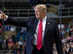 Trump ha dicho anteriormente que desea trabajar con el próximo presidente mexicano, Andrés Manuel López Obrador. AP /A. Brandon